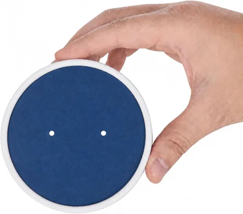 Vista 6 de Restaurantware Bio Tek - Tapas para sopa de papel azul, 200 desechables, 12 onzas, redondas, estilo moderno, herméticas, se venden por separado Azul