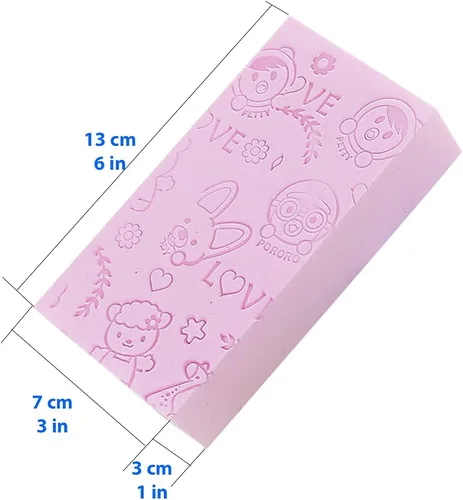 Vista 7 de Esponja exfoliante de baño, exfoliante de spa, esponja de ducha corporal de baño, removedor de esponja de piel muerta para adultos, bebés, mujeres