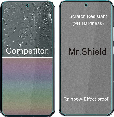Vista 5 de Mr.Shield Paquete de 3 protectores de pantalla de vidrio templado para Xiaomi 13 Vidrio de Japón con dureza 9H