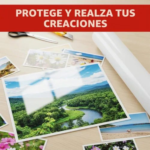 Vista 7 de Frisco Craft Rollos laminadores transparentes anti-UV Grado profesional anti-UV
