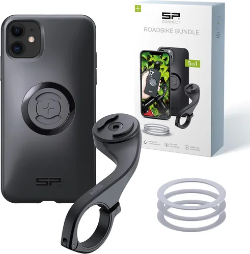 Vista 20 de SP CONNECT Paquete de bicicleta de carretera SPC+ Compatible con iPhone 11 Pro/XS/X Negro