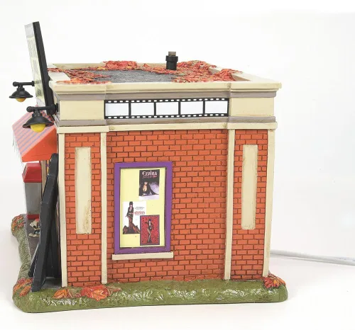 Vista 5 de Department 56 Elvira Mistress of The Dark Village Big Time Video Store - Edificio iluminado, 6 pulgadas, multicolor