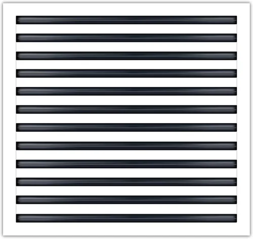 Vista 12 de BUILDMART - Cubierta de ventilación de CA moderna 24x24 - Ventilación decorativa de aluminio blanco - Difusor de ranura lineal estándar - Rejilla