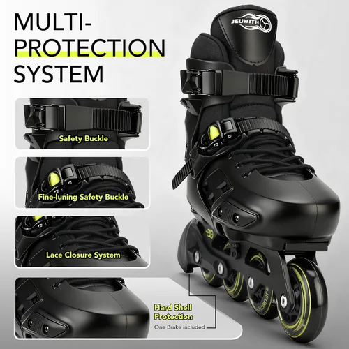 Vista 2 de Patines en línea para niños y niñas con ruedas iluminadas, tamaño ajustable, adecuado para principiantes, patines para mujeres, niñas y adultos
