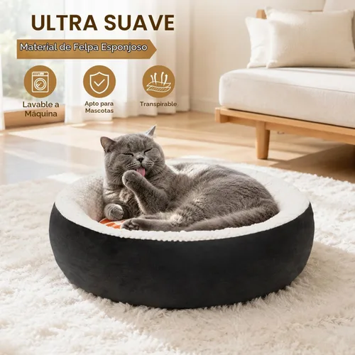 Vista 3 de Cama de sushi para gatos, cama calmante para perros pequeños, 21 B-Sushi