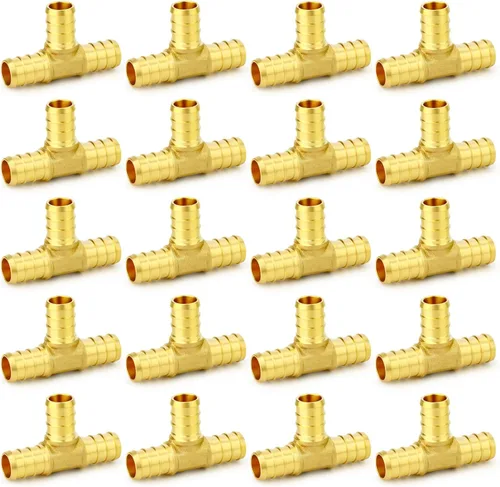 Vista 36 de GASHER 10 piezas sin plomo latón 1 "acoplamiento Pex, accesorios Pex de 1 pulgada para tubería Pex