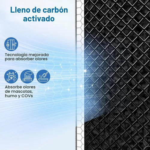 Vista 4 de JORAIR MSA3/MSA3S Filtro HEPA de Reemplazo Compatible con Dispositivos Membrane Solutions MSA3 y MSA3S, Filtro HEPA de 3 Etapas, 1 Paquete