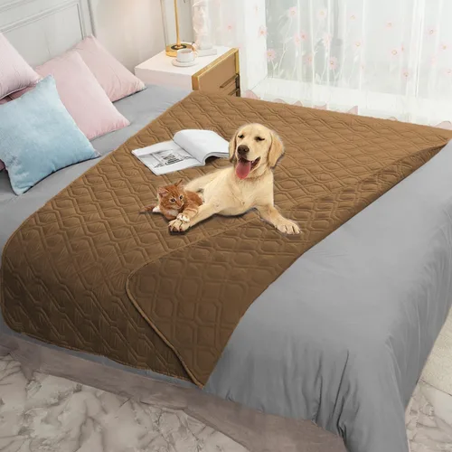 Vista 113 de Ameritex Manta Impermeable Reversible Cubierta para Cama de Perro Manta para Mascotas para Muebles Cama Sofá Sillón