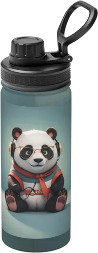 Vista 17 de Flying Butterfly Insulated Stainless Steel Kettle Print Funny Water Bottle Insulated Ideal for Sports and Travel