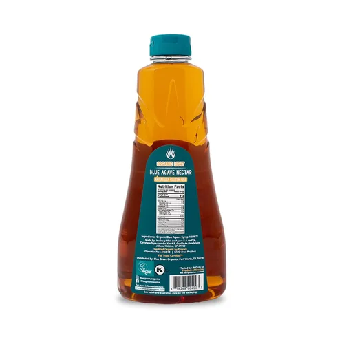 Vista 9 de Blue Green Agave Néctar orgánico, azul claro, 32 onzas
