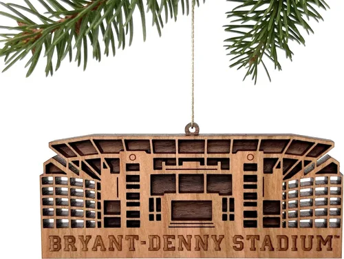 Vista 7 de Adornos para árbol de Navidad de la Universidad Estatal de Michigan, Spartan Stadium, Spartans Football, licencia oficial de la NCAA, decoración