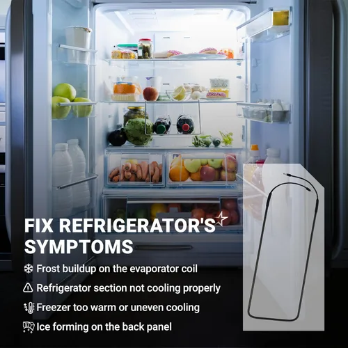 Vista 7 de BlueStars 218169802 Reemplazo del calentador de descongelación para refrigerador, compatible con refrigeradores Frigidaire & Kenmore, sustituye a
