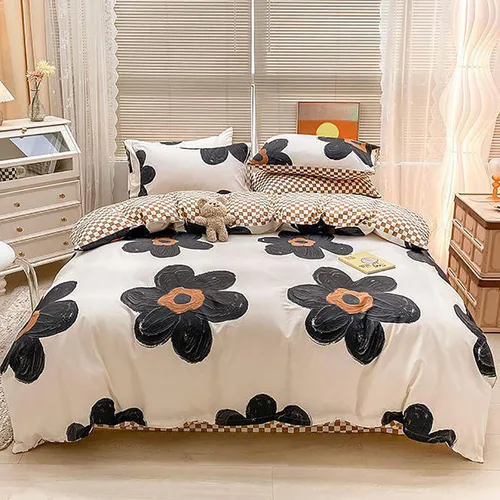 Vista 39 de Luxlovery Juego de edredón verde militar, juego de ropa de cama individual, minimalista, suave, transpirable y moderno, para todas las estaciones