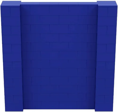 Vista 96 de EverBlock Kit de pared de 5 x 4 pies Bloques de construcción modulares Sistema de pared para edificios, pantallas y estructuras Divisor