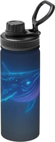 Vista 17 de Tiger and Sunflower Insulated Stainless Steel Kettle Print Funny Water Bottle Insulated Ideal for Sports and Travel