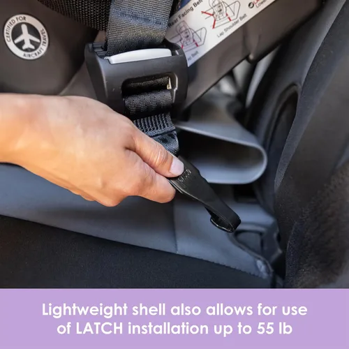 Vista 14 de Baby Trend Trooper™ Slim 3 en 1 Asiento de coche convertible, Gris Dash