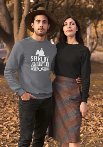Vista 5 de Pop Threads Peaky Blinders Merchandise Shelby Company Ltd - Camiseta de manga larga completa