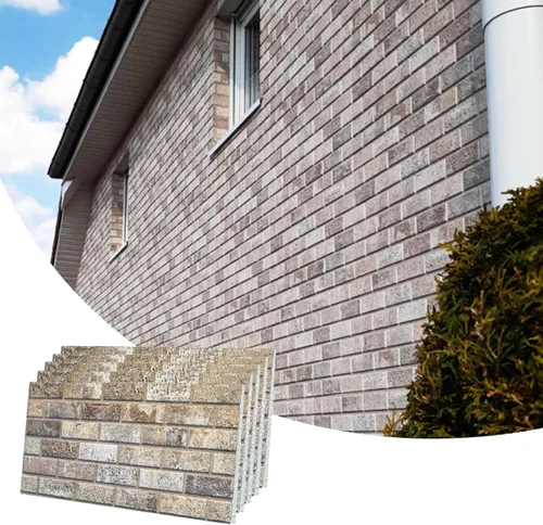 Vista 9 de Dundee Deco Paneles de pared 3D de ladrillo sintético, revestimiento, paneles de pared con aspecto de piedra gris, revestimiento de espuma