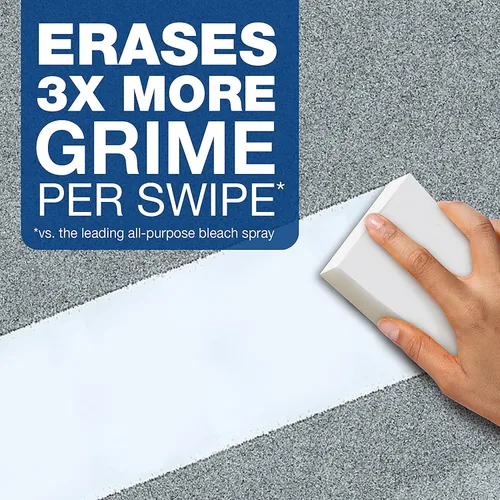 Vista 3 de Mr. Clean Magic Eraser Extra Duradero, 4.6 X 2.4, 0.7" de grosor, blanco, 30/cartón