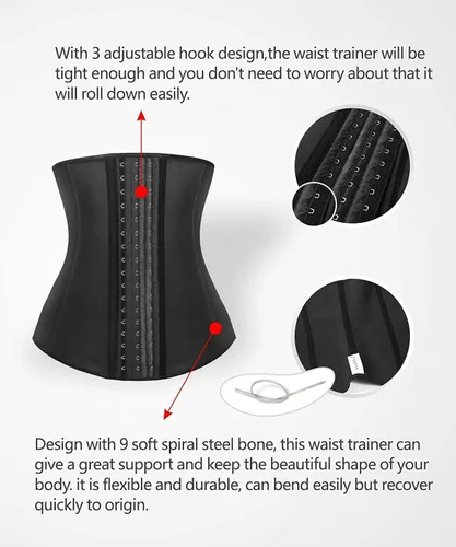 Vista 4 de YIANNA Long Torso Waist Trainer for Women Underbust Corsets Cincher Sport Girdle
