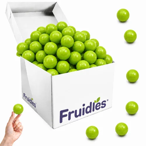 Vista 9 de Fruidles Bolas de goma con sabor a frutas, golosinas de bufé de dulces, repuestos de tamaño de máquina, certificado Kosher Parve, 1 pulgada