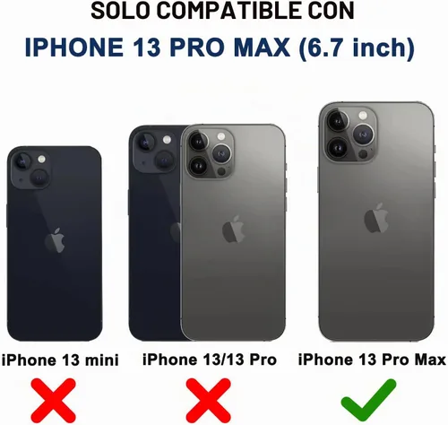 Vista 7 de Funda para iPhone 13 Pro Max con Clip para Cinturón, 2 x Protector de Pantalla, Protección contra Caídas de Grado Militar, Servicio Pesado, Cuerpo