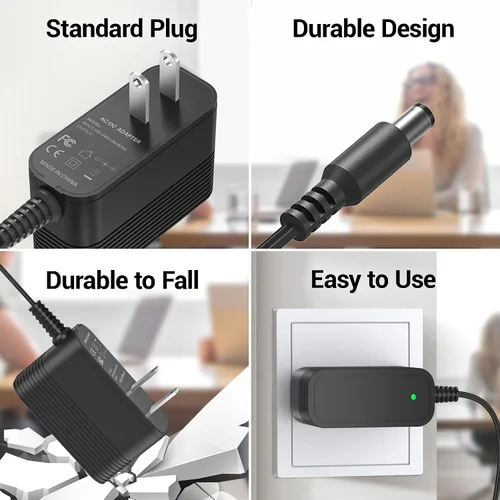 Vista 5 de Adaptador de corriente para teléfono Yealink T54W, T46U, MP54, MP56, T57W, T46S, T48U, T53W fuente de alimentación para teléfonos IP Yealink
