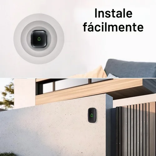 Vista 7 de Timbre de puerta inalámbrico IP66, timbre de puerta inalámbrico impermeable de 1000 pies, 32 campanas de 115 dB, 7 niveles Vol, modo de silencio