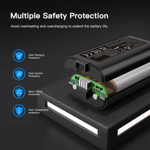 Vista 2 de Paquete de 2 baterías recargables para Xbox SXOneElite Controller Xbox Series XS accesorios de juego con cargador rápido y cable de carga USB-C