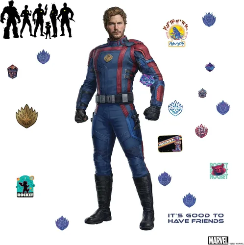 Vista 3 de RoomMates Calcomanías de pared Marvel Guardians of the Galaxy 3 de RoomMates, RMK5395SCS