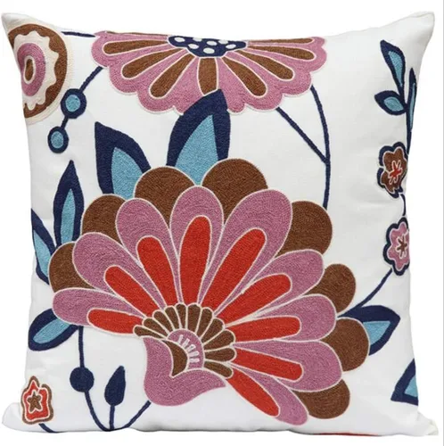 Vista 8 de Judy Dre am Funda de cojín 100% algodón para interiores y exteriores, cuadrada, bohemia, bordada, para sofá, cama, sala de estar, funda de almohada