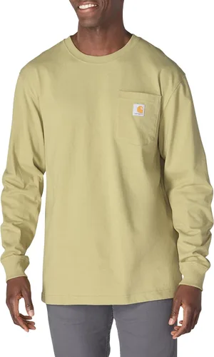 Vista 20 de Carhartt Camiseta de trabajo de manga larga con bolsillo para hombre Negro