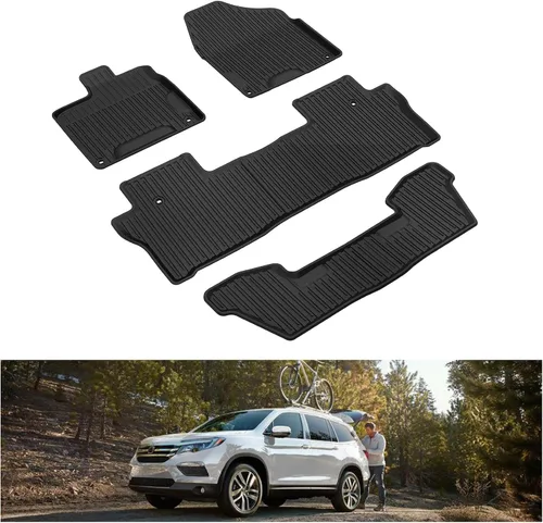 Vista 18 de KIWI MASTER Alfombrilla de maletero de carga para Toyota 4Runner 2010-2024, repuesto OEM PT218-89112 para todo tipo de clima, forro de maletero TPE