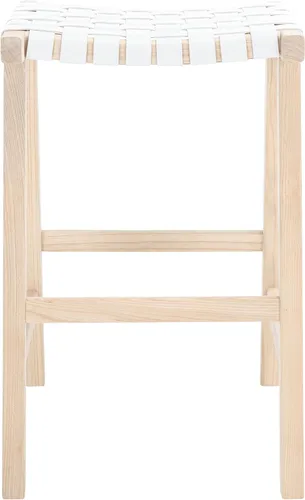 Vista 13 de Safavieh Home Collection Abreu - Taburete rectangular de madera maciza de 30 pulgadas (totalmente montado)