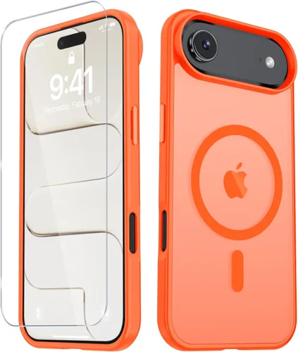Vista 1482 de Funda para Google Pixel 10 Pro XL, cubierta magnética mate, color negro Fit for MagSafe, Screen Protector included, Shockproof Military Grade
