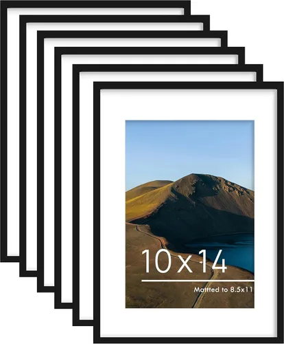 Vista 42 de PEALSN - Juego de 6 portarretratos de 5 x 7 pulgadas para fotos de 4 x 6 pulgadas con paspartú/5 x 7 pulgadas sin paspartú, para montaje en Negro