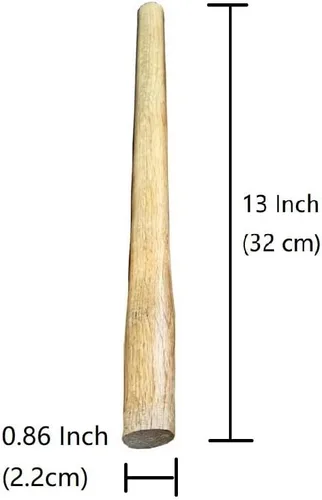 Vista 2 de Paquete de 2 martillos octogonales de madera con mango de madera, mango a prueba de golpes, martillos de repuesto, mazos, herramienta de mano de 13