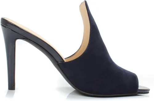 Vista 3 de DUNION Women's Brody Comfortable Peep Toe Stiletto High Heel Dress Slip on Mules