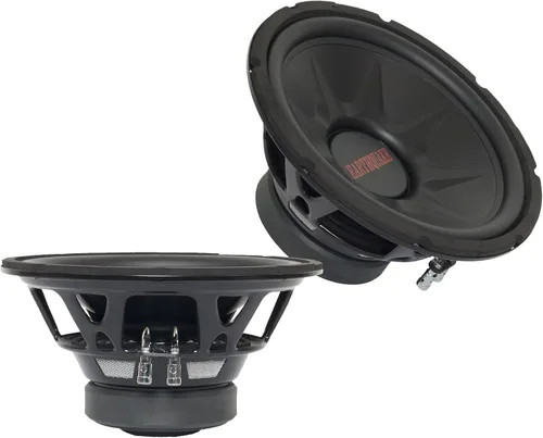 Vista 12 de Earthquake Sound TNT-12DVC Subwoofer de 12 pulgadas con doble bobina de voz de 4 ohmios, rojo, negro, blanco