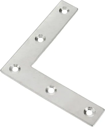 Vista 6 de Soporte plano L Soportes de ángulo recto 3.150 in x 3.150 in - Paquete de 15