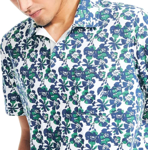 Vista 3 de Nautica Men's Sustainably Crafted Printed Polo