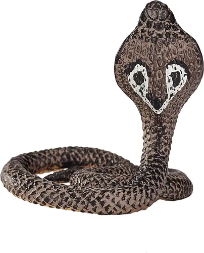 Vista 5 de MOJO King Cobra Realista Internacional Juguete Réplica de Juguete Pintada a Mano