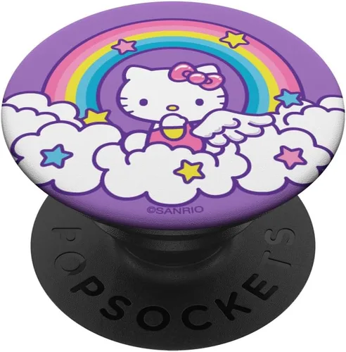 Vista 7 de Hello Kitty PopSockets PopGrip de Rainbow Angel para MagSafe