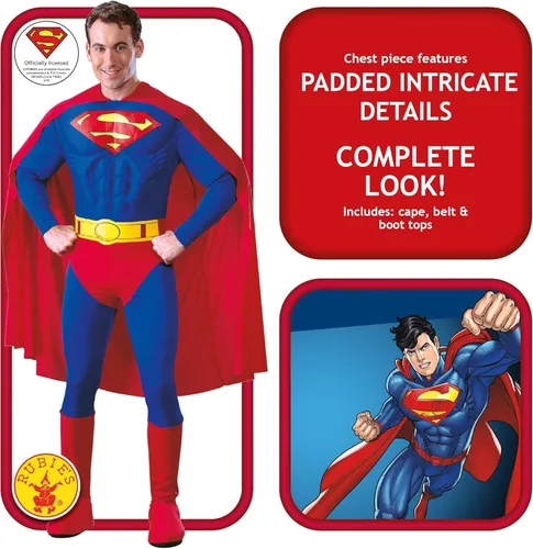Vista 2 de DC Comics Deluxe Muscle Chest Superman, Multi
