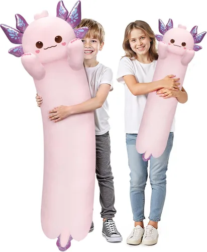 Vista 16 de Almohada larga de felpa negra ultra suave diseñada por artistas de Mewaii, con relleno extra para mayor comodidad, peluche de animal de alta