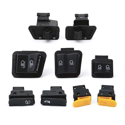 Vista 9 de Minho 9 piezas de kit de botón de interruptor de control manual para ciclomotor chino GY6 50cc 150cc Moped TaoTao Jonway Roketa Botón de arranque