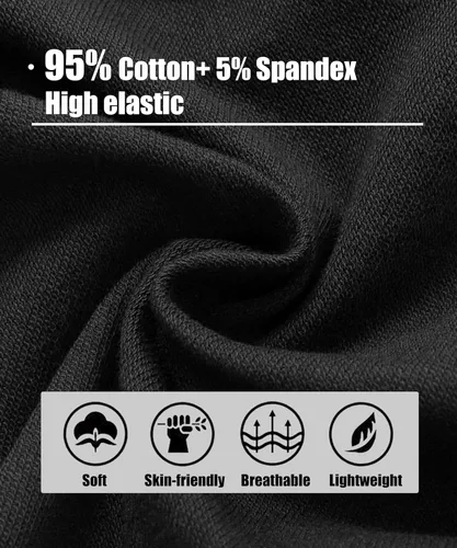 Vista 2 de GFQLONG 5 Pack Toddler Boys Girls Cotton Athletic Running Shorts, Kids Summer Casual Fashion Soccer Shorts