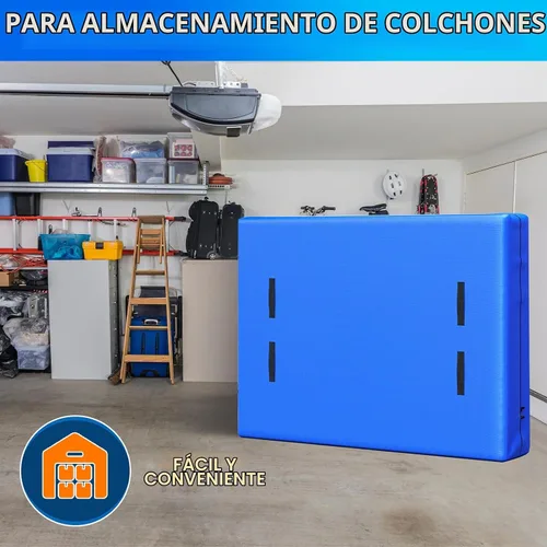 Vista 3 de Bolsa para colchón de tamaño individual para mudanza y almacenamiento, funda reutilizable impermeable de alta resistencia tamaño individual