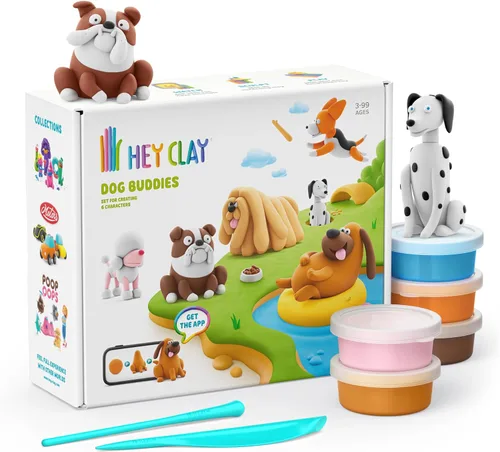 Vista 18 de HEY CLAY Fat Brain Toys Australian Animals Modeling Air Dry Clay for Kids 4-8 Craft Kits Multicolor