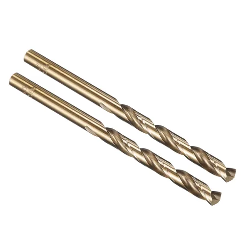 Vista 116 de PATIKIL Broca Jobber de 0.039 in, vástago recto M35 cobalto 5% acero de alta velocidad 135° acabado dorado para metal duro de acero inoxidable - 2